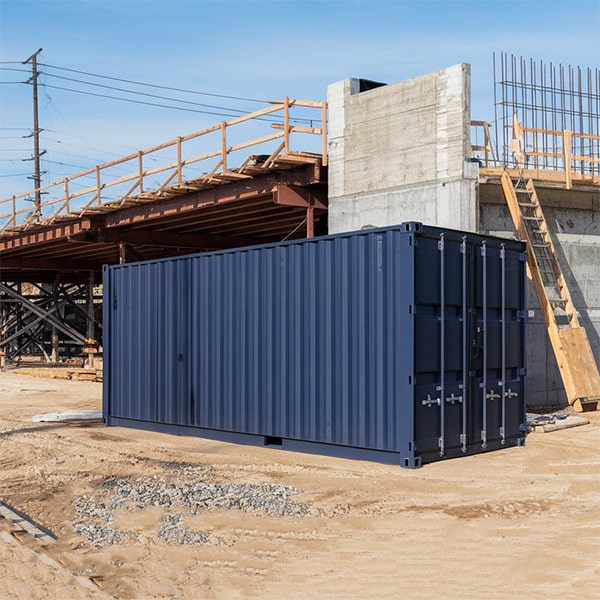 we offer delivery of our construction site storage containers directly to your construction site